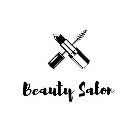 Mascara Logo - Beauty Salon Label SVG. Logo. Mascara for Eyelashes, lipstick. Vector. Cosmetics product, cosmetology procedures. Digital cutting file
