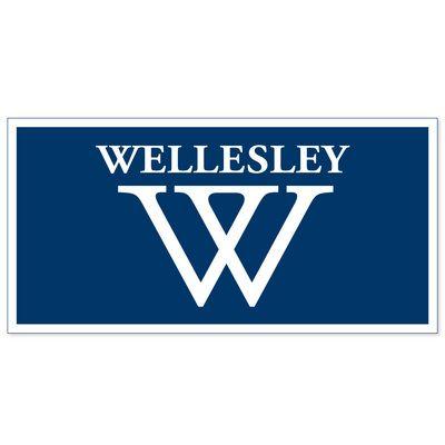 Wellesley Logo - 18x36 Horizontal Banner | The Wellesley College Bookstore