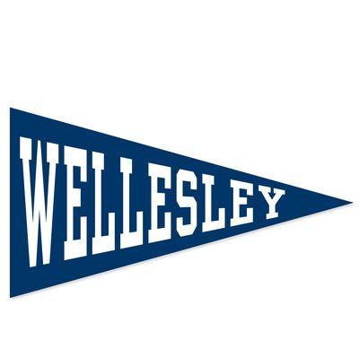 Wellesley Logo - Mini Felt Pennant Magnet | The Wellesley College Bookstore