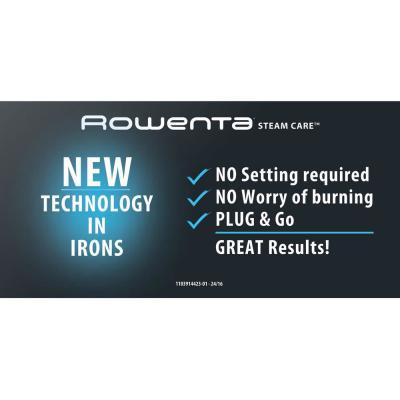 Rowenta Logo - Rowenta Steamcare Iron with One Smart Temperature DW3182 Home