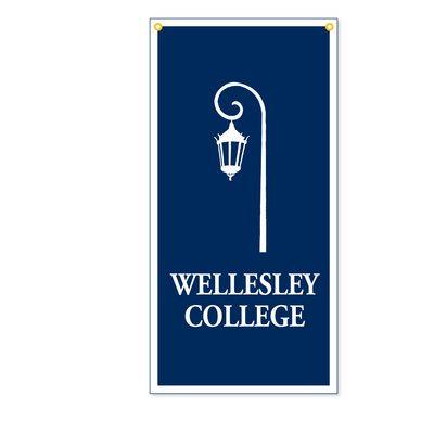 Wellesley Logo - 18x36 Vertical Banner | The Wellesley College Bookstore