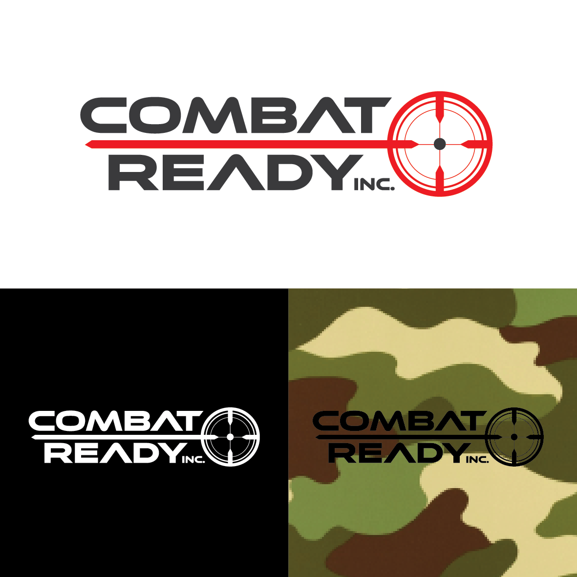 Combat Logo - Masculine, Bold, It Company Logo Design for Combat Ready Inc