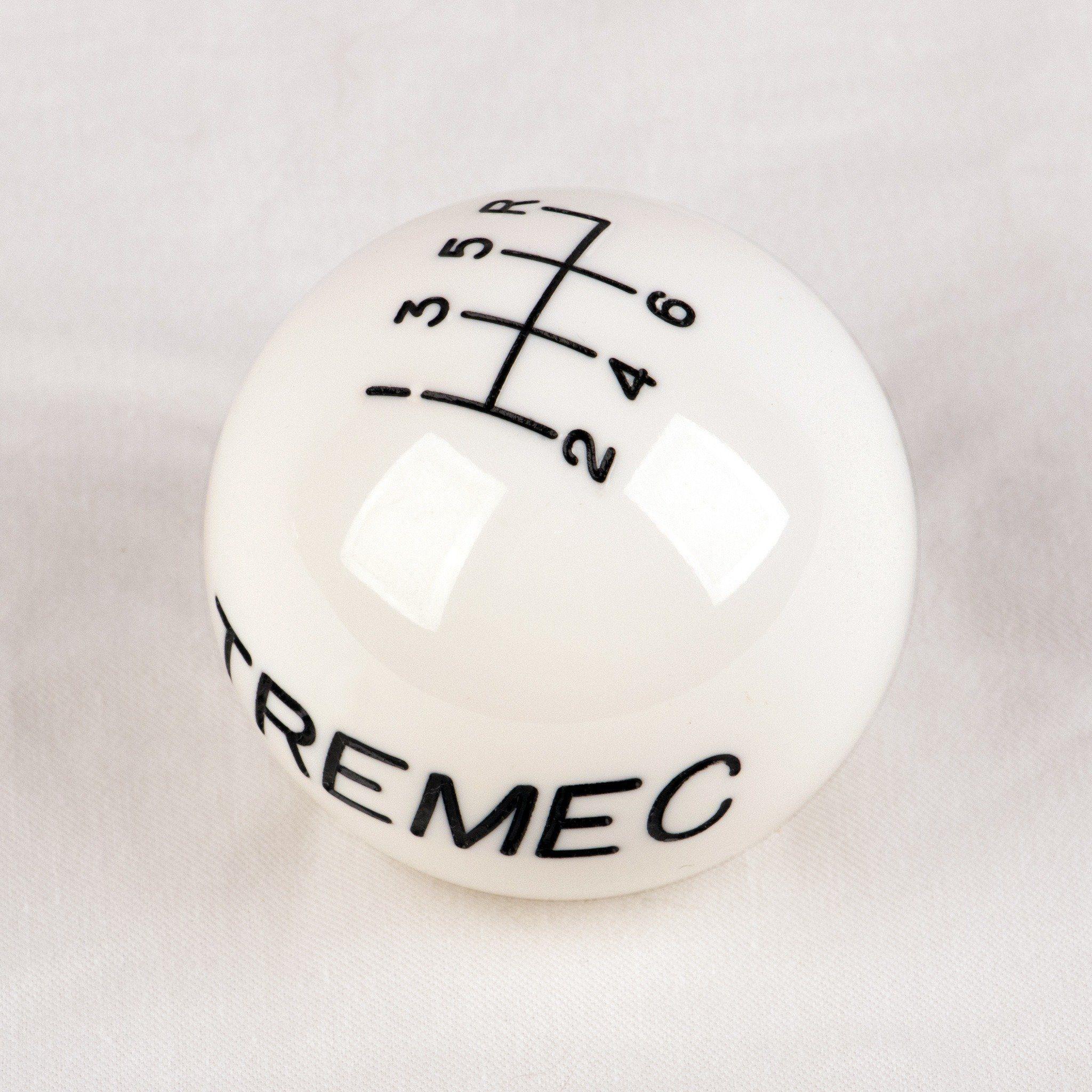 Tremec Logo - White Resin Shift Ball: 5-Speed or 6-Speed