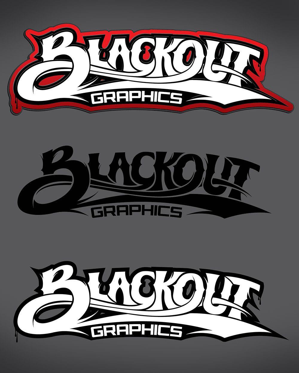 Blackout Logo - RA Graphics Logo design