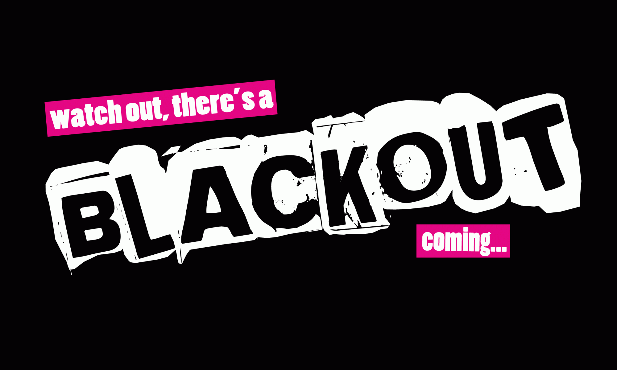 Blackout Logo - New Gigs Added!!