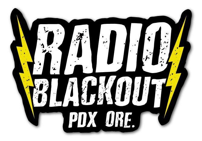 Blackout Logo - Radio Blackout Logo Sticker
