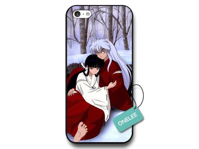 Inuyasha Logo - iPhone 5C Case, Onelee [Scratch Resistant] Japanese Anime Series Inuyasha  Logo iPhone 5C Case, Black Hard Plastic Case for iPhone 5C - Newegg.com