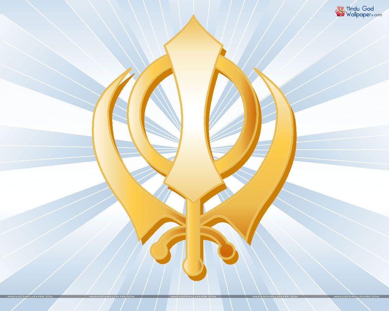 Sikhism Logo - Sikh Symbol Wallpaper | Sikh Logo Wallpaper Download | Guru Nanak ...