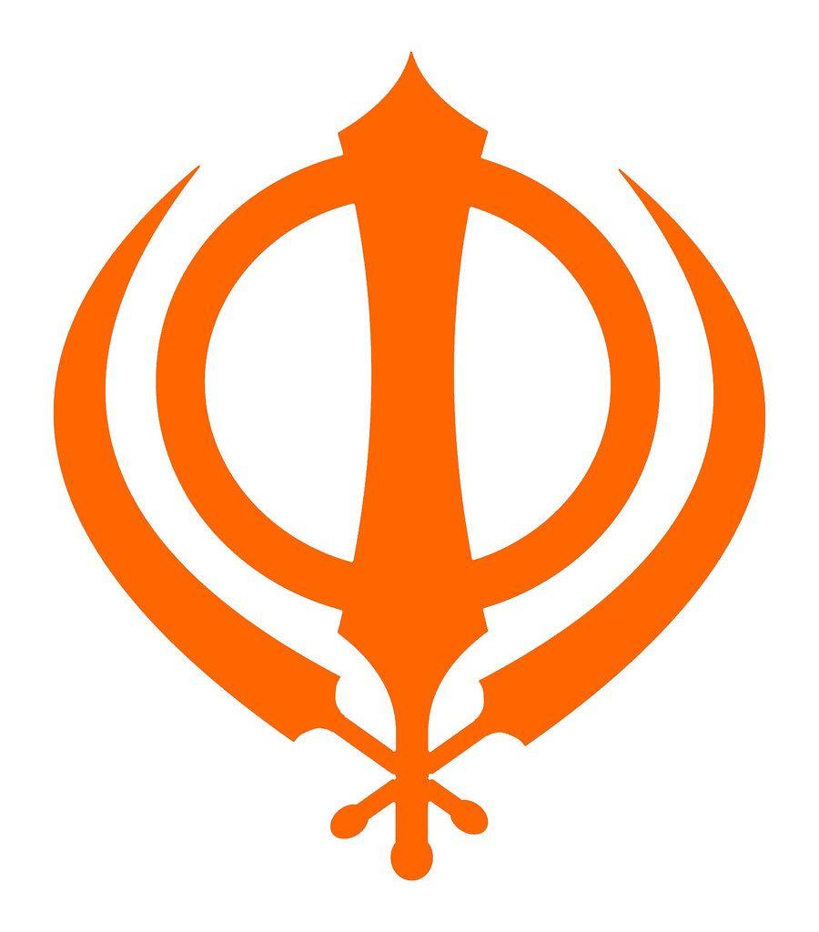Sikhism Logo - Sikh symbol - simple orange Khanda | The Insignia of the Kha… | Flickr