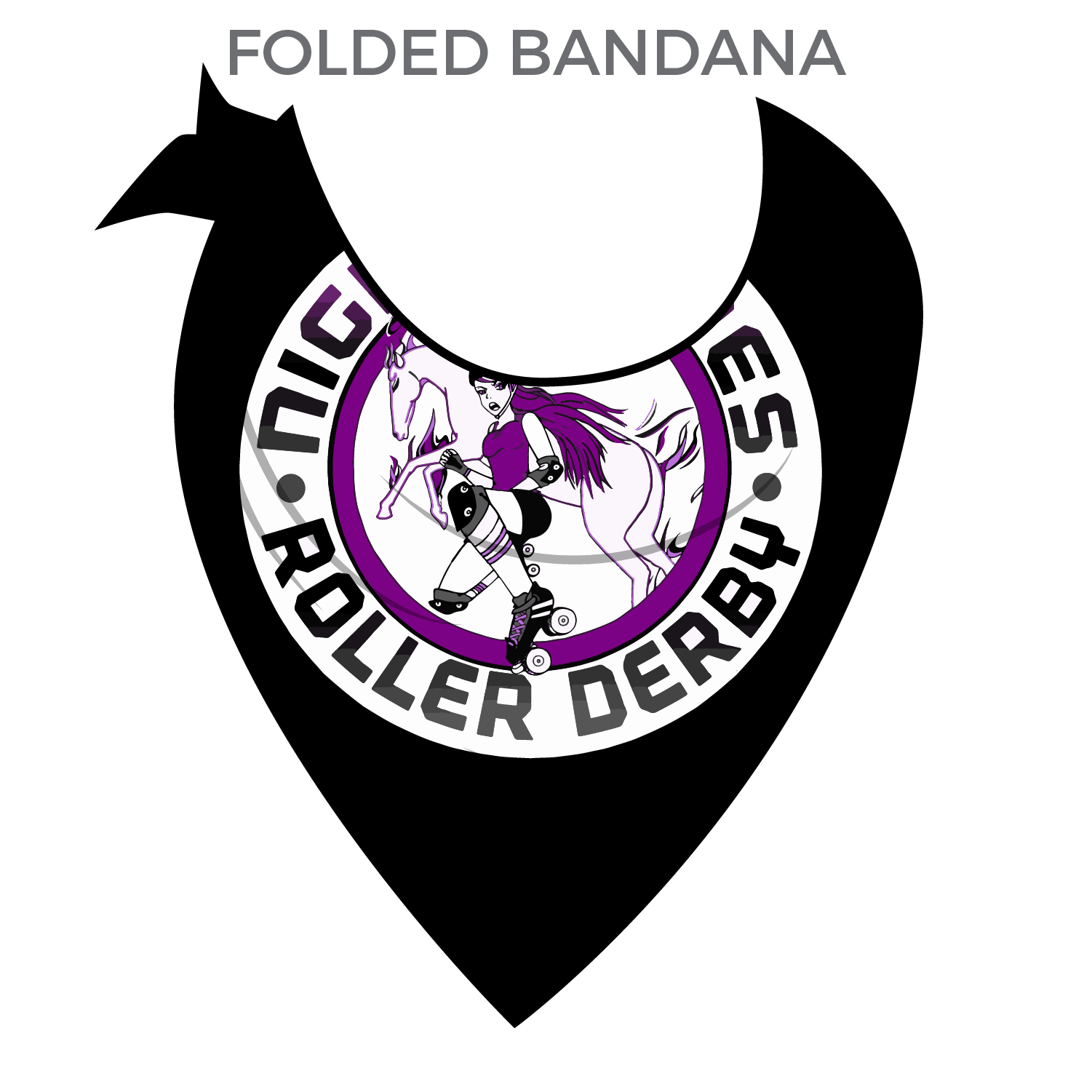 Mares Logo - Night Mares Roller Derby: Bandana - Frogmouth