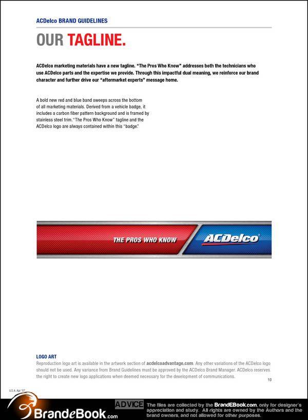 ACDelco Logo - Brand Manual Corporate Identity Guidelines PDF Download Categories