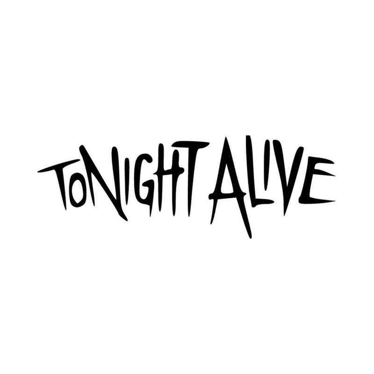 Tonight Logo - Tonight Alive Locker Window Band Logo Vinyl Decal Sticker