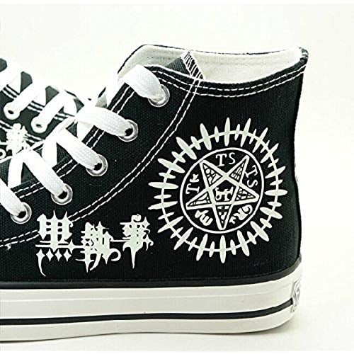 Kuroshitsuji Logo - Black Butler Kuroshitsuji Anime Logo Cosplay Shoes Canvas Shoes ...