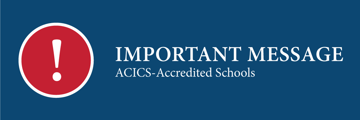 Acics Logo - Important Message for ACICS-Accredited Schools | Study in the States