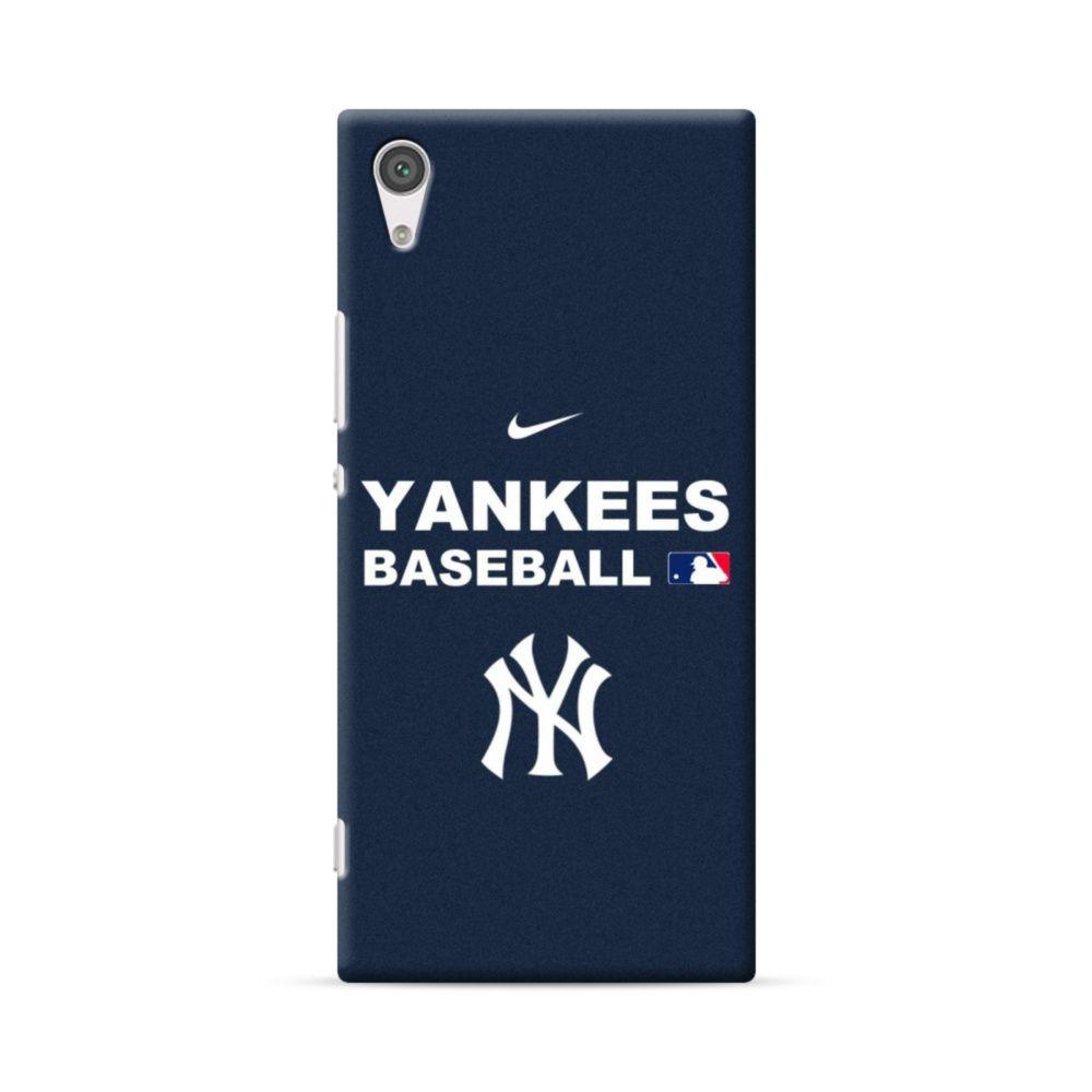 Interlocking Logo - New York Yankees Team Logo Interlocking Sony Xperia XA1 Plus Case