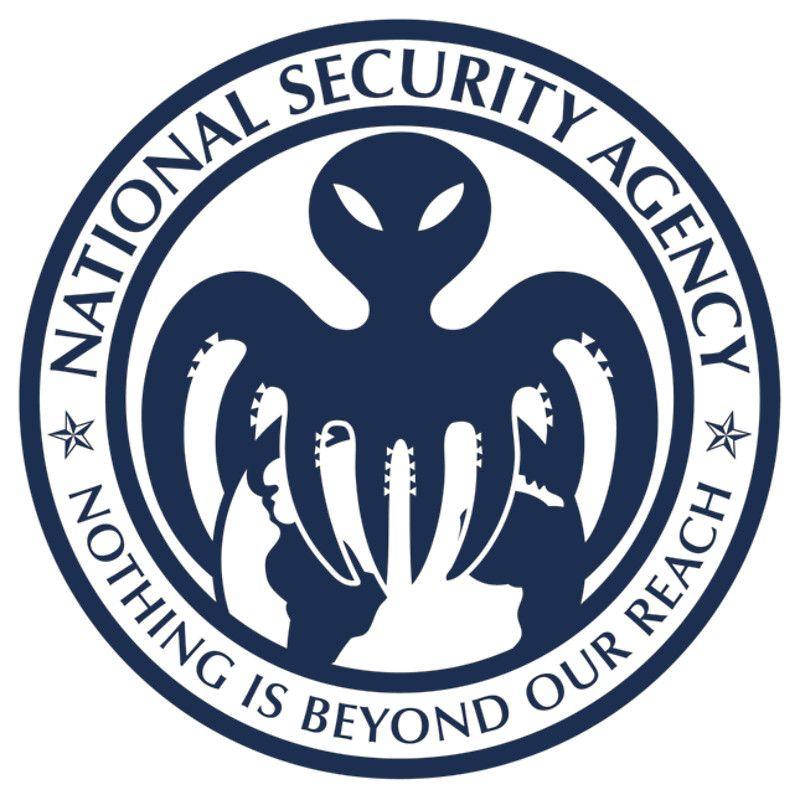NSA Logo - The spectre of the NSA (USA blue)