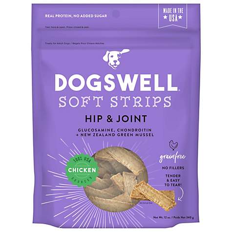 Dogswell Logo - Dogswell Hip & Joint Soft Strips Grain Free Chicken For Dogs, 12 Oz