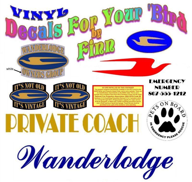 Wanderlodge Logo - VINYL DECALS FOR YOUR 'BIRD (Questions & Answers} - Wanderlodge ...