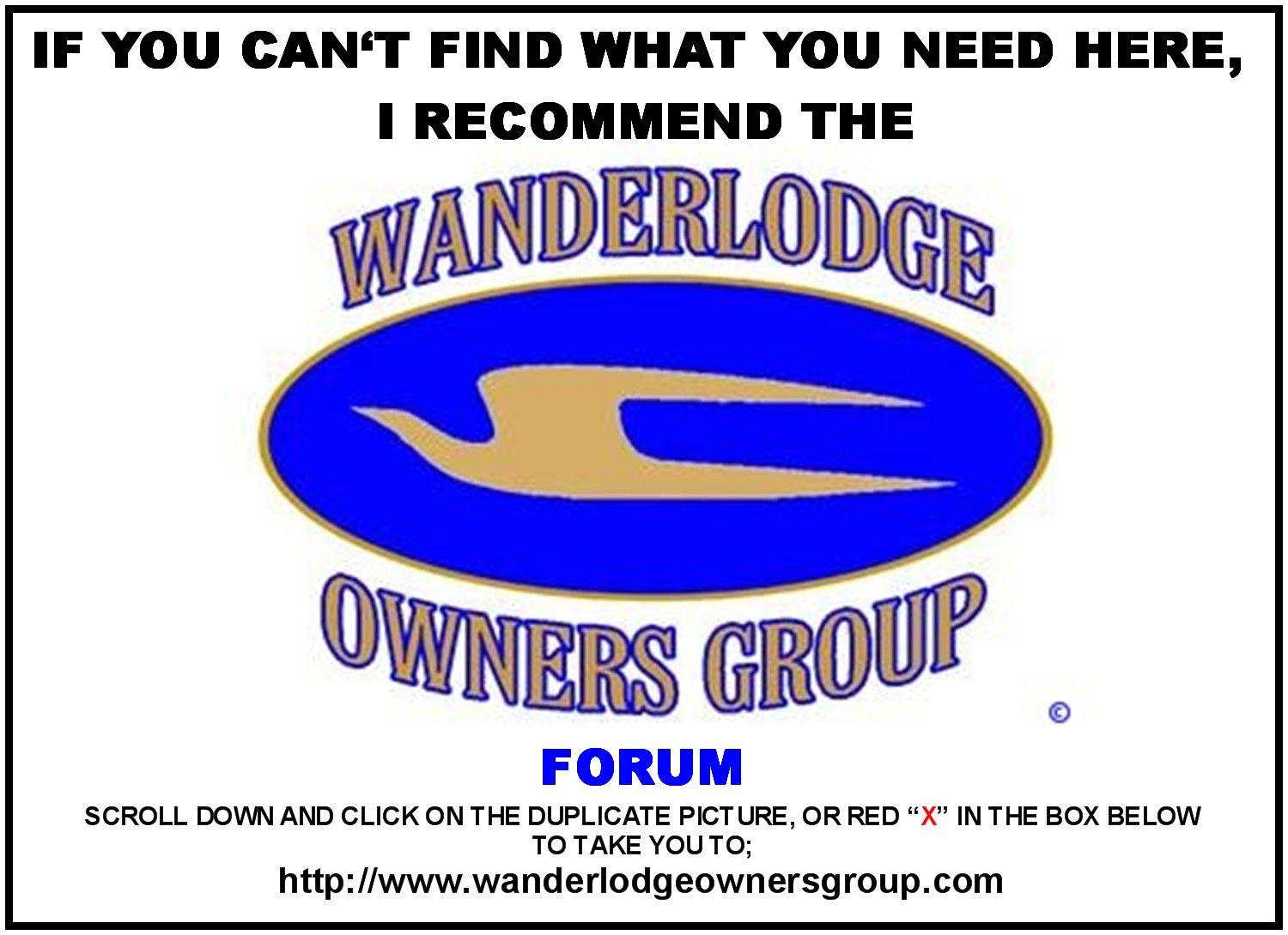 Wanderlodge Logo - I RECOMMEND THE WANDERLODGE OWNERS GROUP FORUM AT www ...