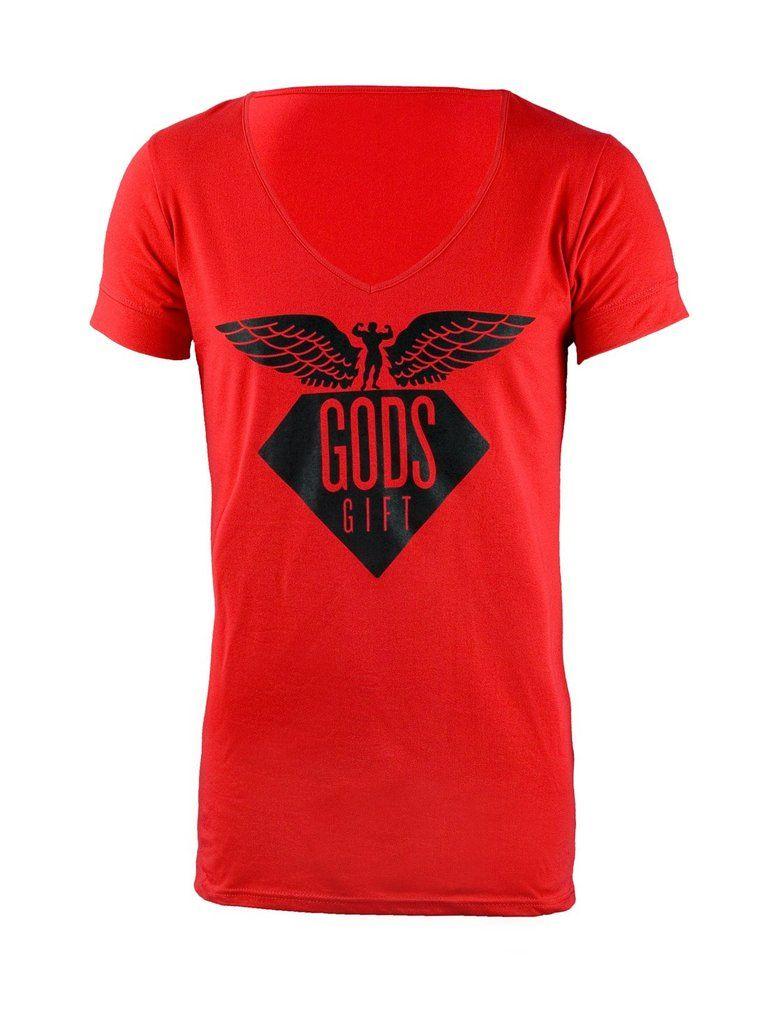 Red Clothing Logo - Logo T-Shirt - Red | Men's T-Shirts | Gods Gift Clothing – Gods Gift ...