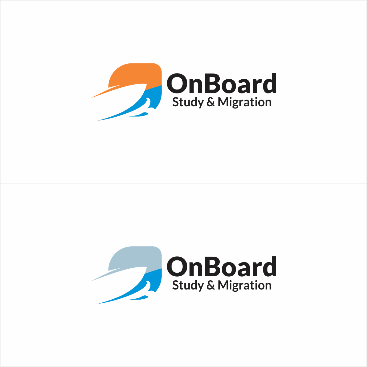 Migration Logo - Traditional, Feminine, Education Logo Design for OnBoard Study