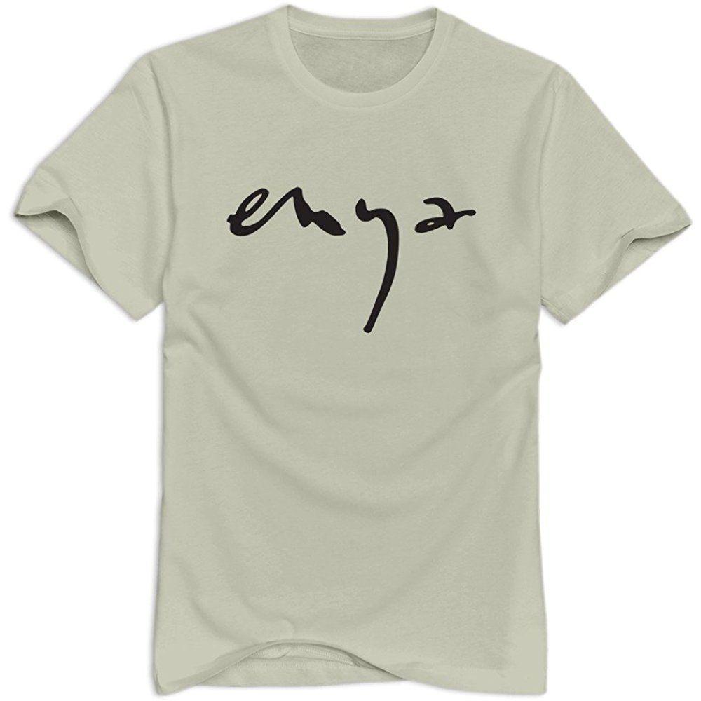 Enya Logo - Natural Ninva Enya LOGO 100% Cotton T-shirt For Men