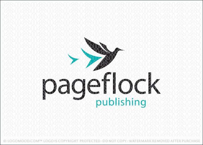 Migration Logo - Paper Flock Birds | Readymade Logos for Sale