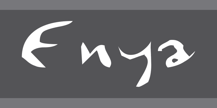 Enya Logo - Enya Font Zillion
