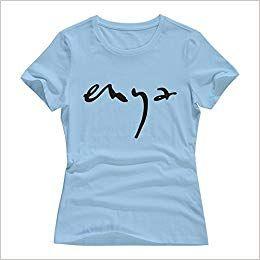 Enya Logo - SkyBlue Ninva 100% Cotton Enya LOGO T Shirts For Womens