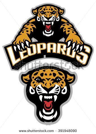 Leopards Logo - Leopard mascot set. Logos. Sports team logos, Sports decals, Logos
