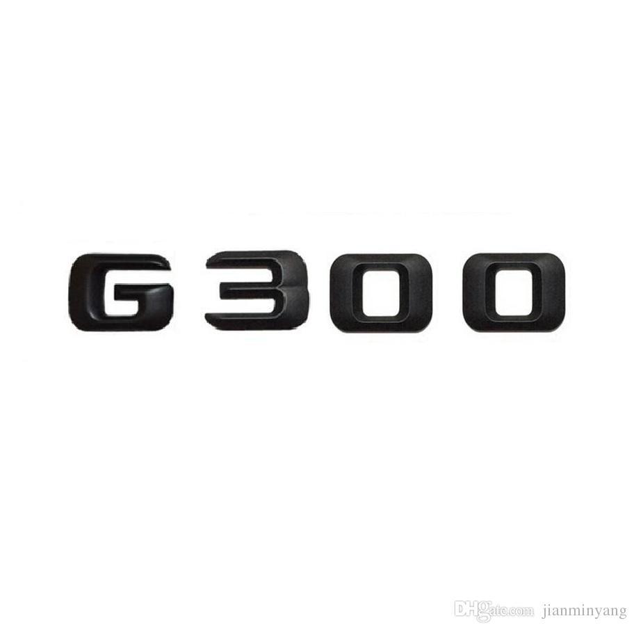 G-Class Logo - Black Number Letters Car Trunk Emblem Sticker for Mercedes Benz G Class G300