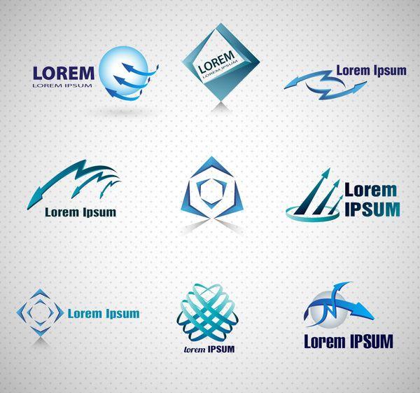 Corperate Logo - Corporate logo design with blue color Free vector in Adobe ...