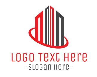 Corperate Logo - Red Corporate Building Logo