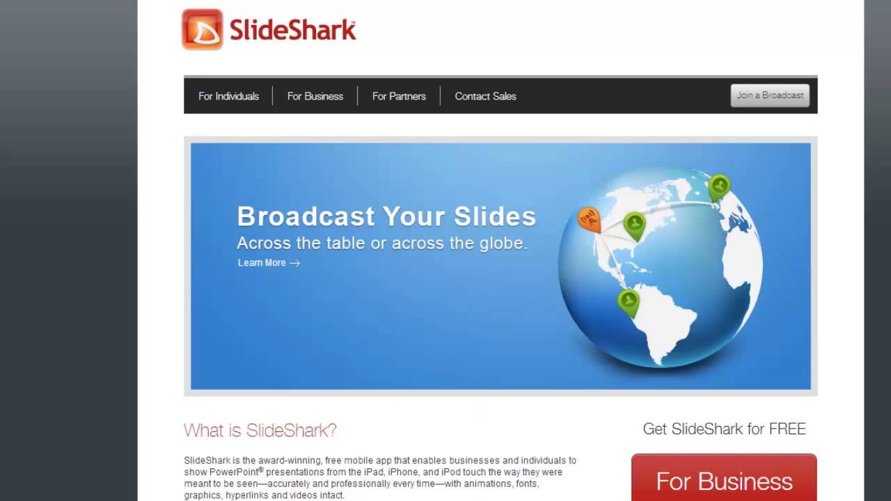 SlideShark Logo - Showing a PowerPoint on your iPhone/iPad with Slideshark