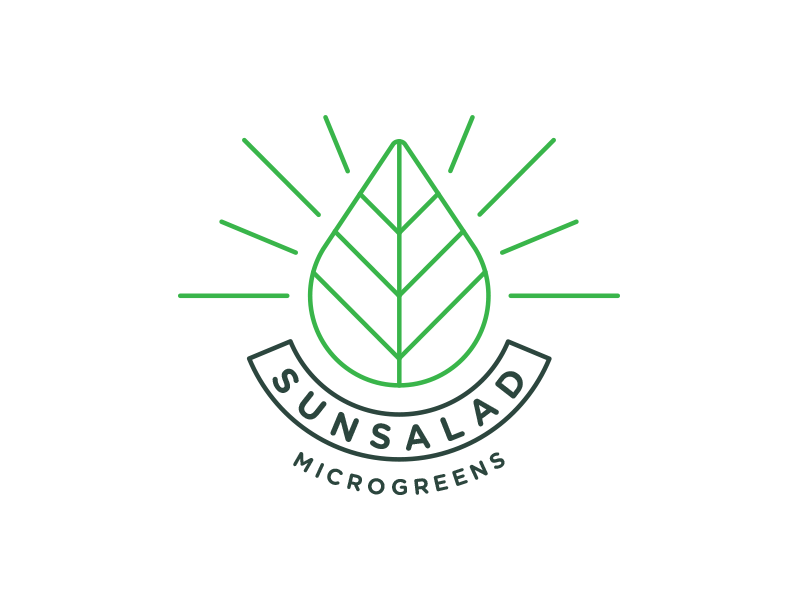 Microgreens Logo - Sunsalad Microgreens Logo by Gábor Ferenczi on Dribbble