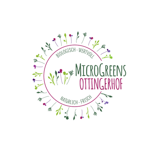 Microgreens Logo - Tolles Logo für stylische und gesunde Microgreens vom Bio Bauernhof ...