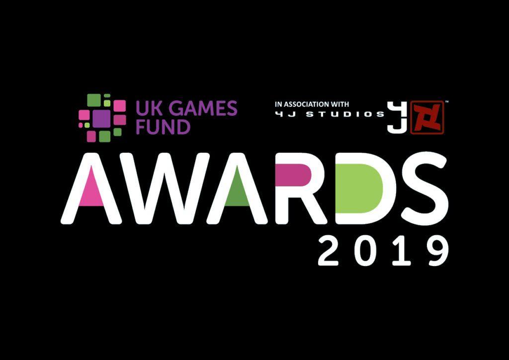 4J Logo - UK Games Fund Awards. Recognising our Talented Community