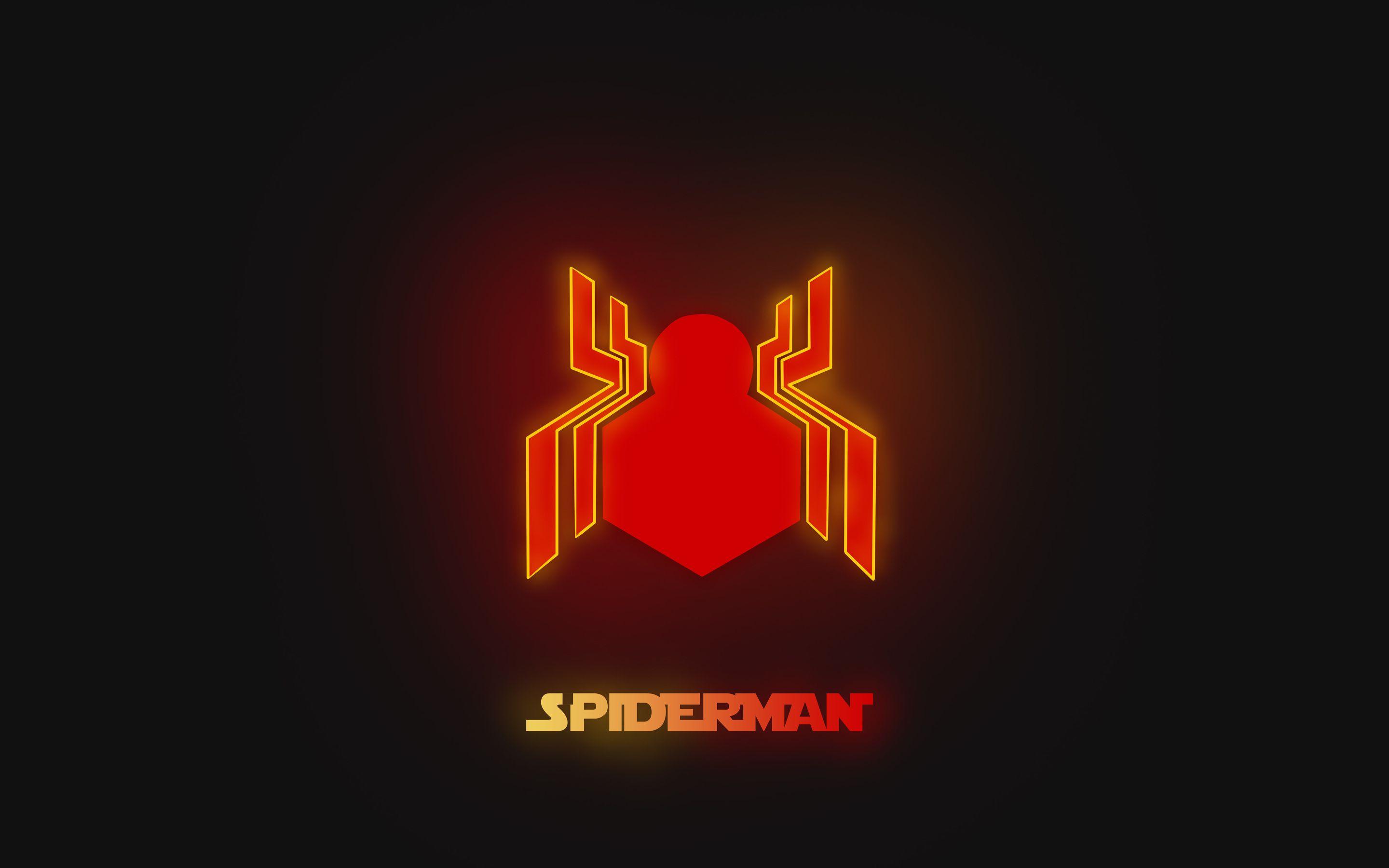 4J Logo - Neon Spiderman Logo Macbook Pro Retina HD 4k Wallpaper