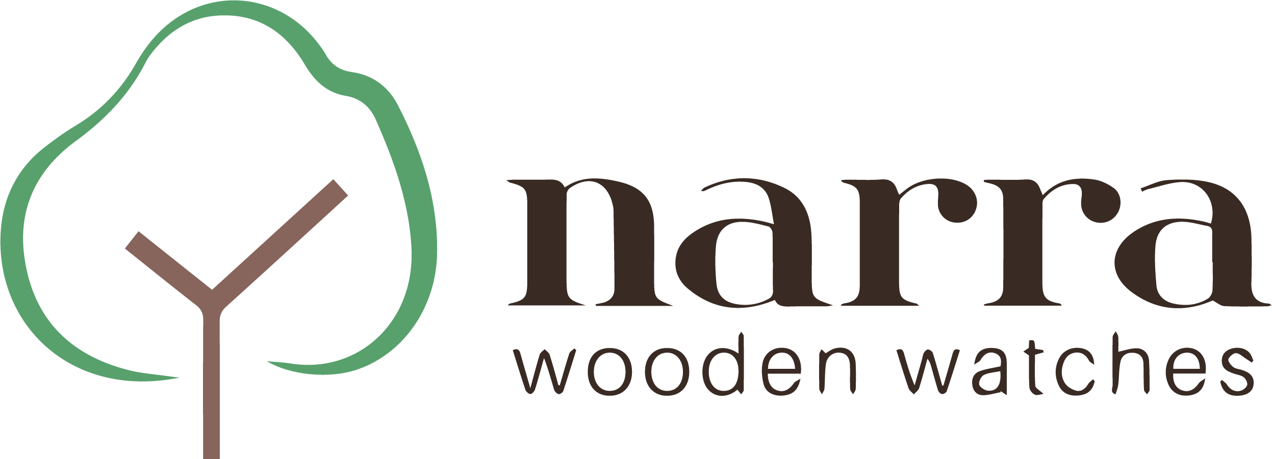 Watches Logo - Wooden watches by Narra Watches. Watches made from nature. Narra