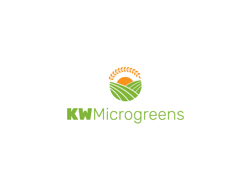 Microgreens Logo - KW Microgreens logo design