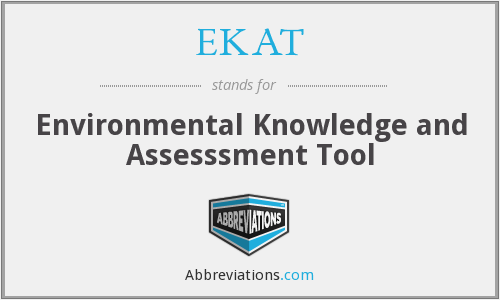 Ekat Logo - EKAT Knowledge and Assesssment Tool