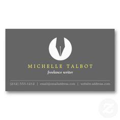 Author Logo - Best Business Cards for Authors and Writers image in 2017