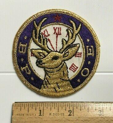 BPOE Logo - BPOE BENEVOLENT PROTECTIVE Order Elks Logo 4.75” Round Embroidered