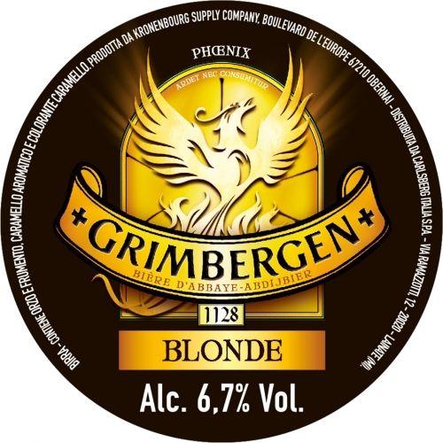 Grimbergen Logo - Kronenbourg Brewery Grimbergen Blonde