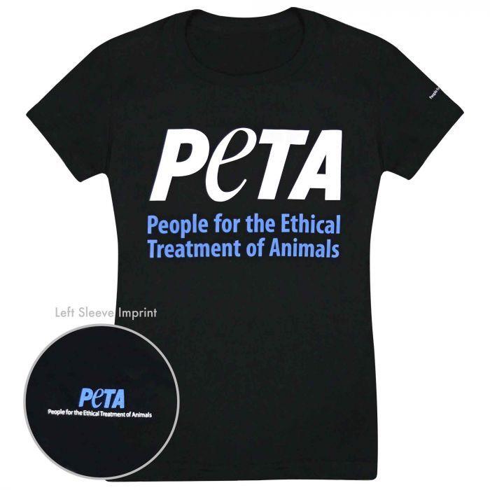 Peta Logo - PETA Logo Fitted T-Shirt