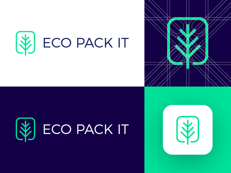 Pack Logo - Eco Pack It - Logo Design Concept by Eugene on Dribbble