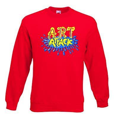 Red Clothing Logo - ACID WASH PRINT LIMITED Art Attack Logo RED Arts and Crafts: Amazon