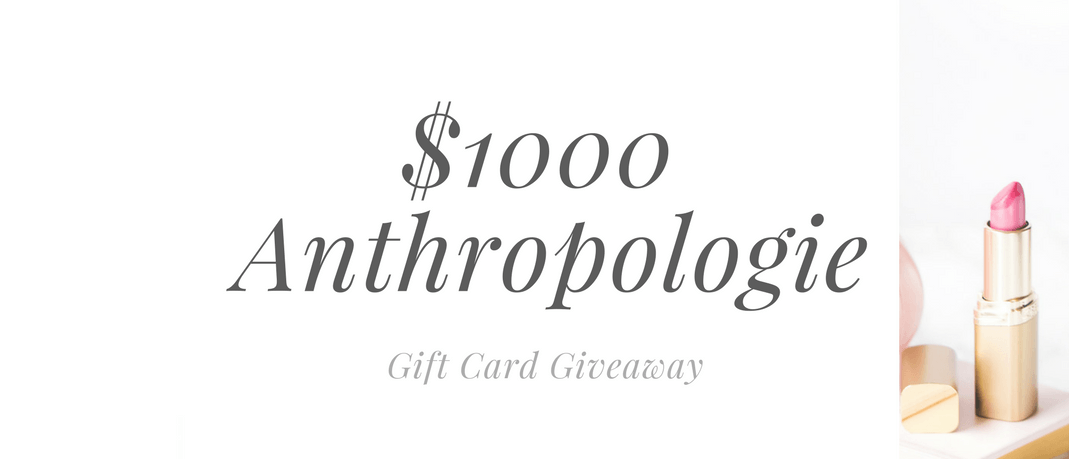 Antropologie Logo - Anthropologie $1000 Gift Card Giveaway! New Times
