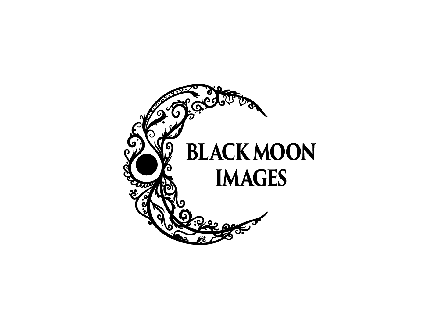 Filigree Logo - Black Moon Image Logo