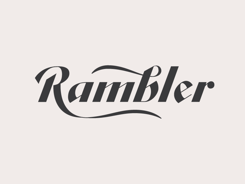 Rambler Logo - Rambler by Ashleigh Brewer on Dribbble